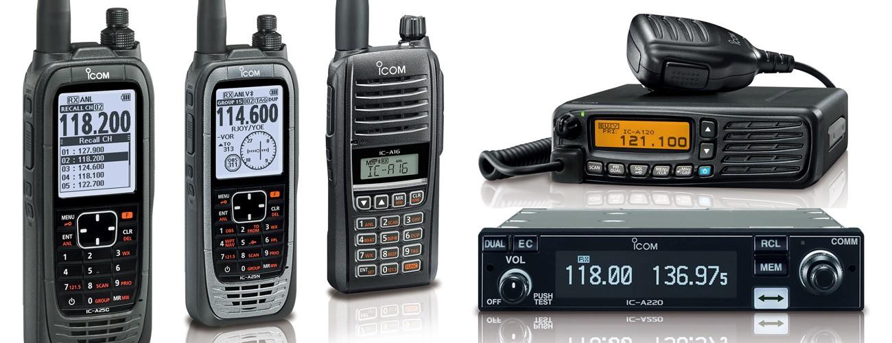 Overview of Icom's 8.33/25kHz Airband Radio Range