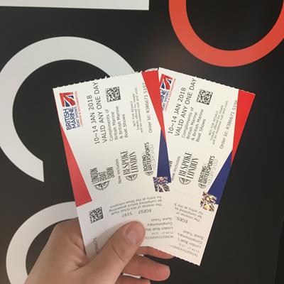 2 Tickets for £15 Offer for the London Boatshow 2018