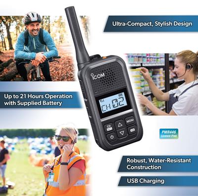Icom Launches Ultra-Compact, User-Friendly IC-U20SR Licence-Free Two-Way Radio