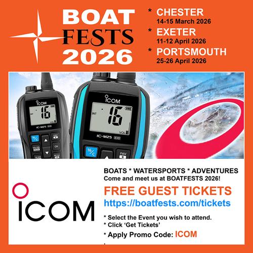 Expert Advice & Free Tickets: Join Icom UK at BOATFEST 2026