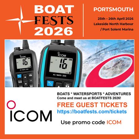 Expert Advice & Free Tickets: Join Icom UK at BOATFEST 2026