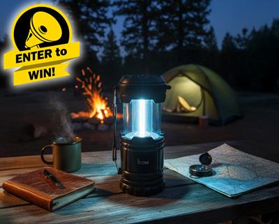Enter Our Latest Website Competition to Win an Icom Camping Lantern!