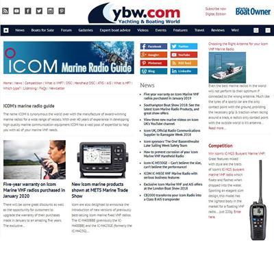 Check out our Marine Radio Website on  - News - Icom UK