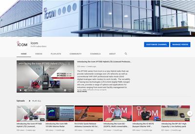 Watch our latest Icom radio Videos on our YouTube Channel