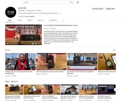 Have You Visited Icom UK’s YouTube Channel