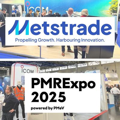 Come and see Icom at the 2025 Metstrade and PMRExpo Shows this November