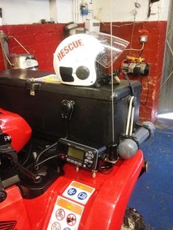 Icom UK and Seavoice Training Donate Quad Bike VHF radios to Southport Lifeboat Trust