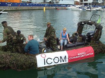 Icom Sponsor covert display at Sportsboat and RIB Show 2004