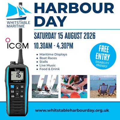 Catch Icom UK At The 2026 Whitstable Harbour Day!