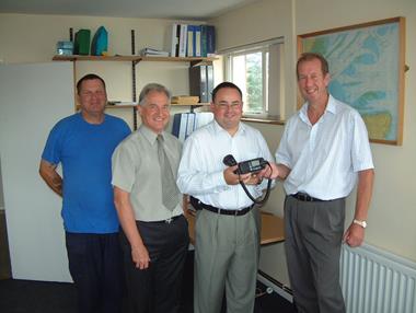 Icom donate Marine VHF Radio to Whitstable Harbour Master