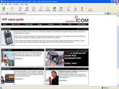 Icom Brings Information and Advice to a Wider Marine Audience