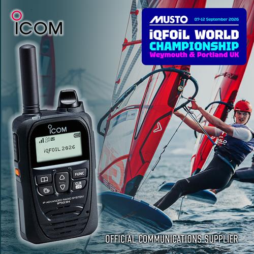 Icom, Official Communications Partner for the iQFOiL World Championship 2026