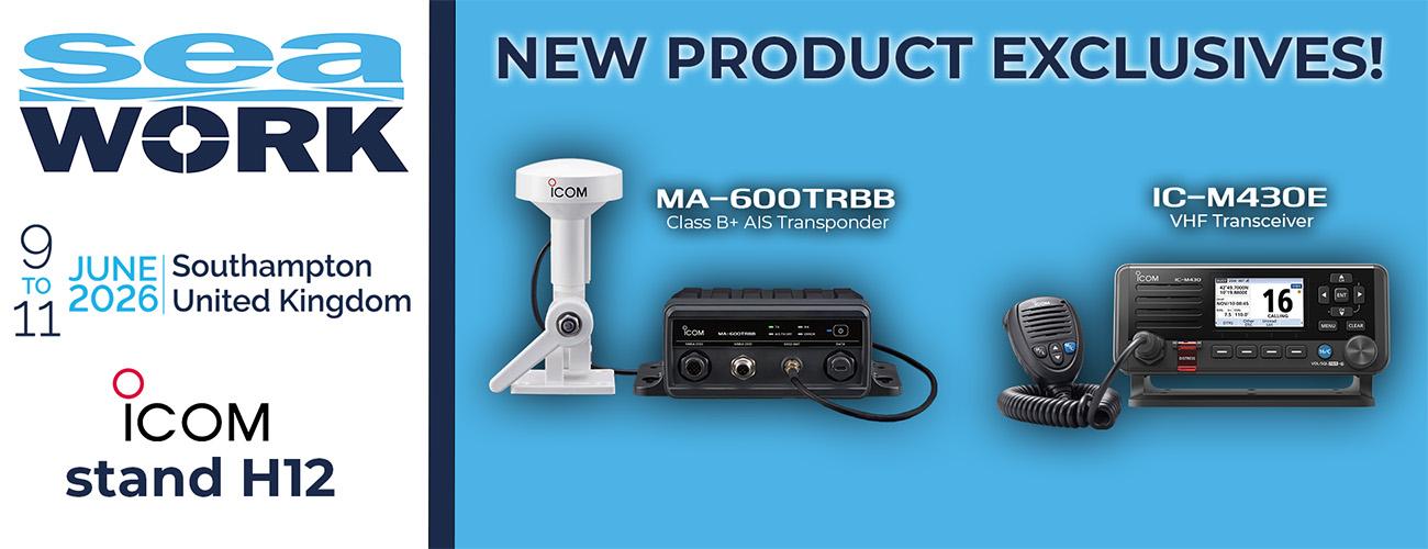 Icom to Showcase New VHF & AIS Solutions at Seawork 2026