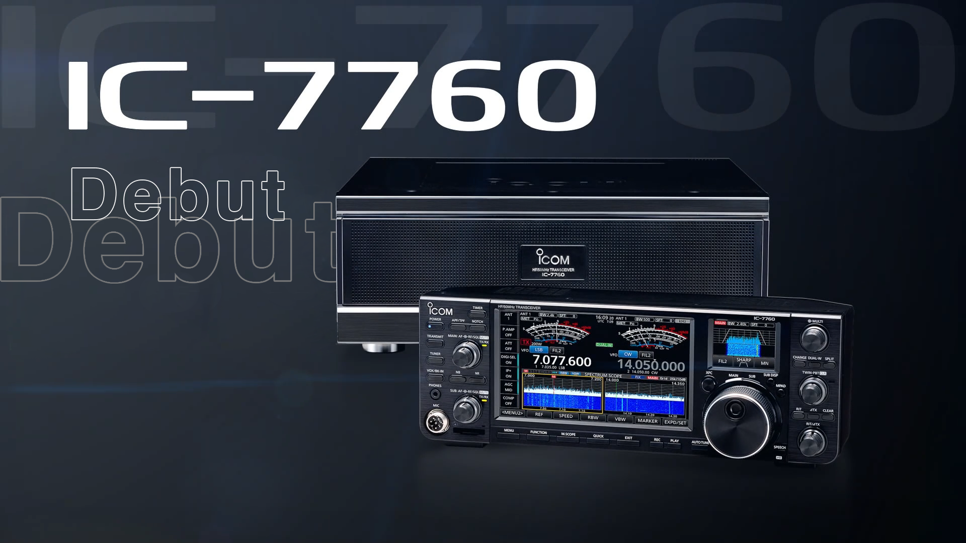 IC-7760 HF/50 MHz Transceiver Debut Image