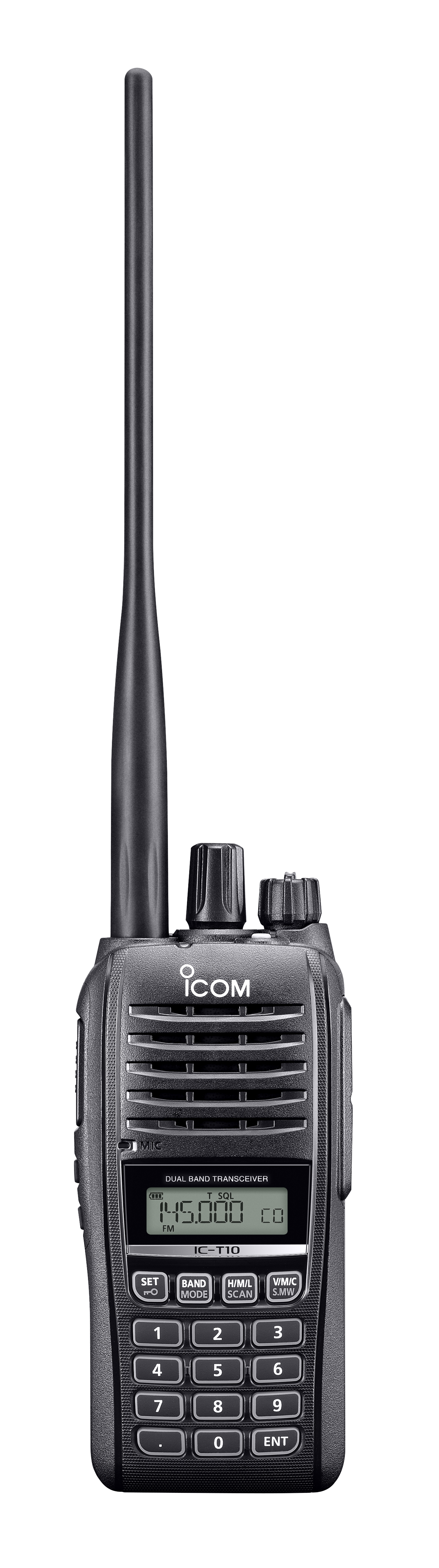 IC-T10 VHF/UHF Dual-Band FM Transceiver (Front) 