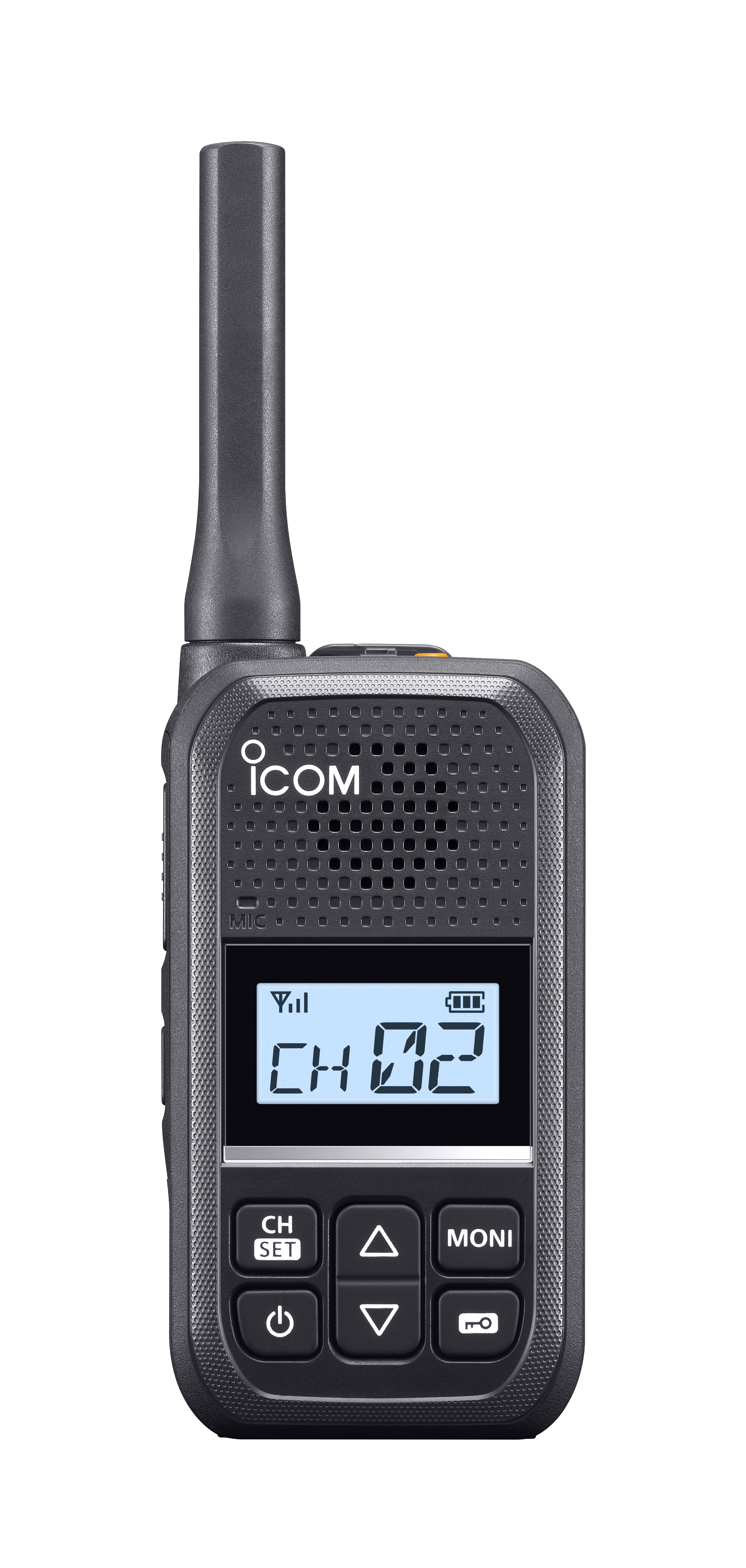 IC-U20SR Ultra Compact PMR446 Licence Free Two-Way Radio (Front)