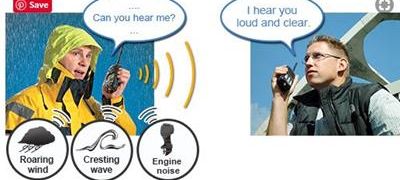 What does Icom’s ‘Active Noise Cancelling’ function do on a two way radio?