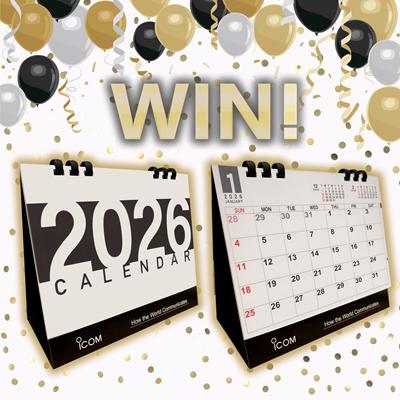 Win a 2026 Icom Desk Calendar!